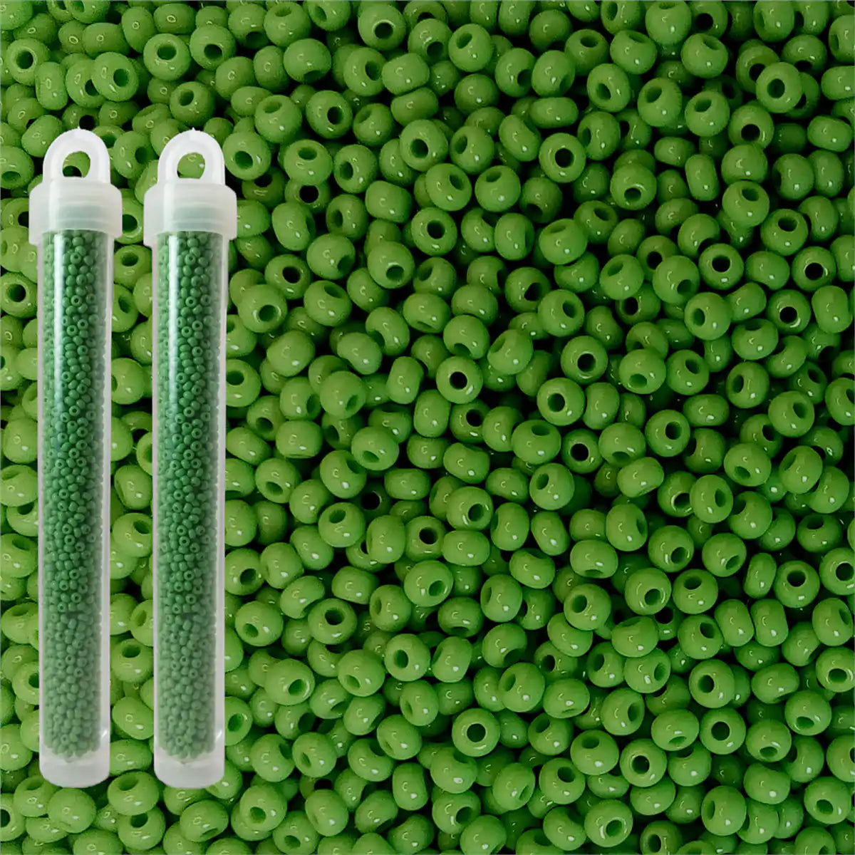 Miyuki seed beads light green size 10