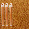 Miyuki seed beads light orange size 10