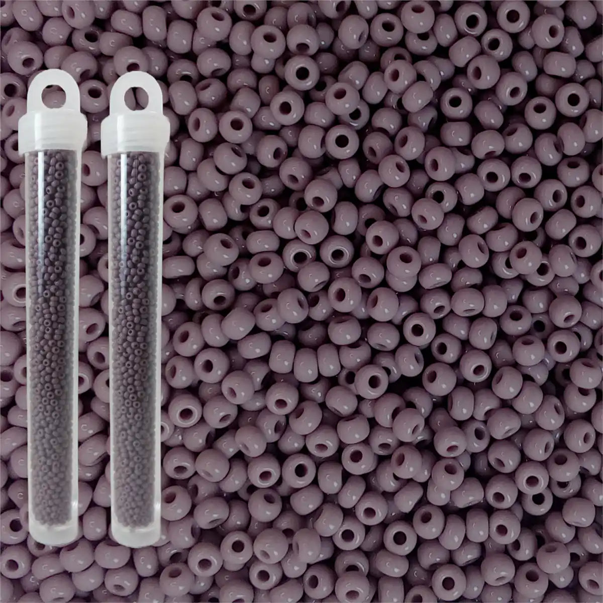 Miyuki seed beads mauve size 10