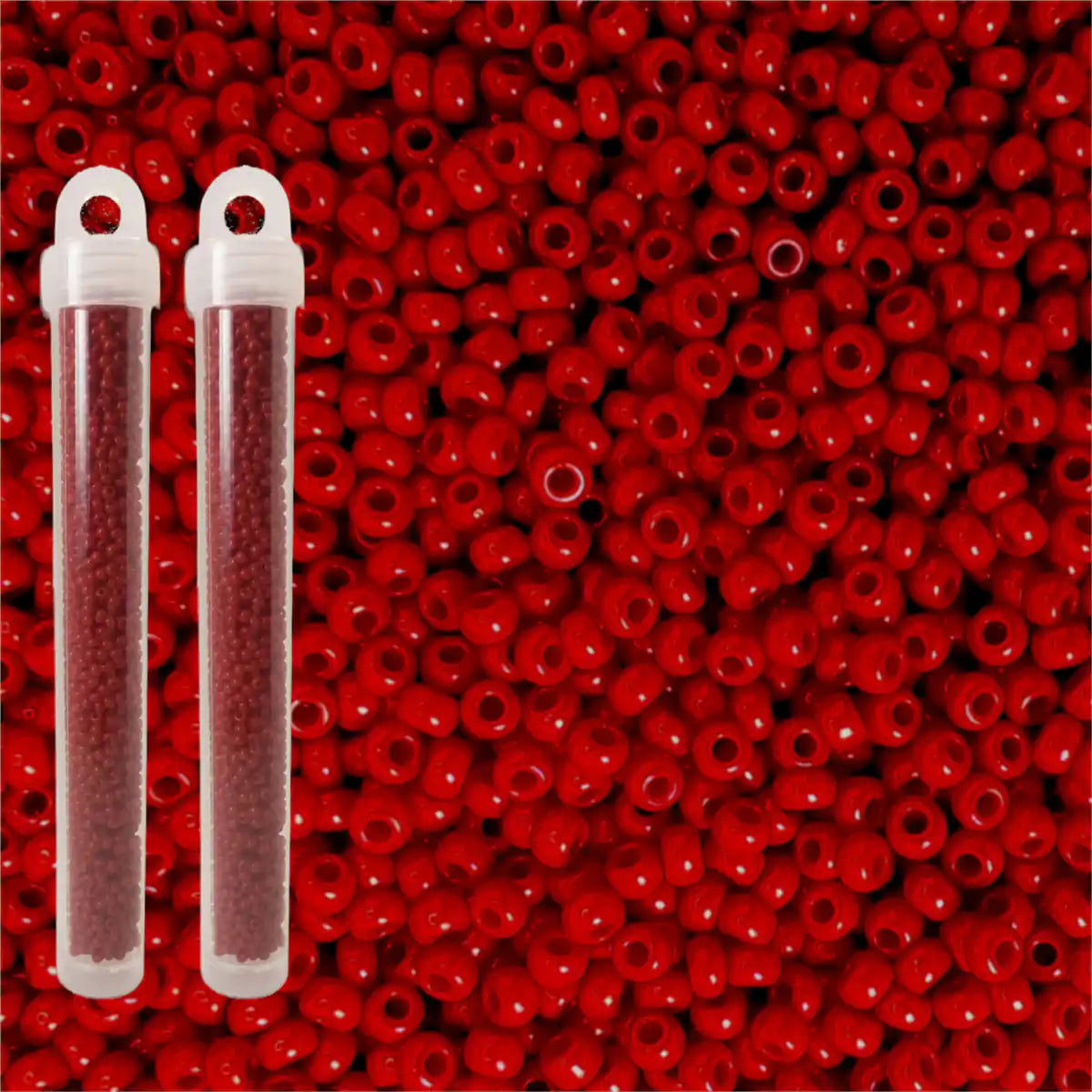 Miyuki seed beads red size 10