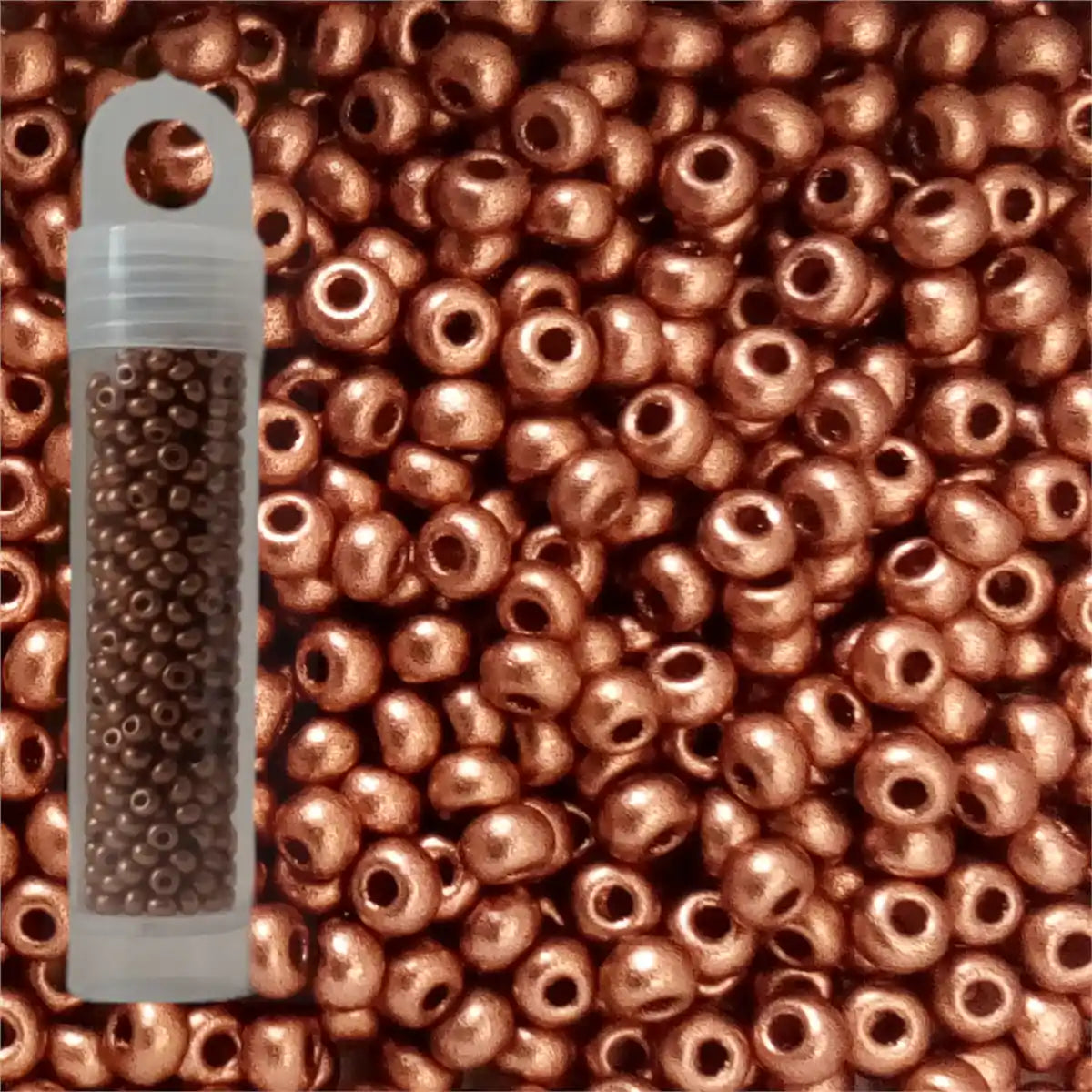 Miyuki seed beads metallic copper size 10