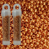 Miyuki seed beads metallic gold size 11