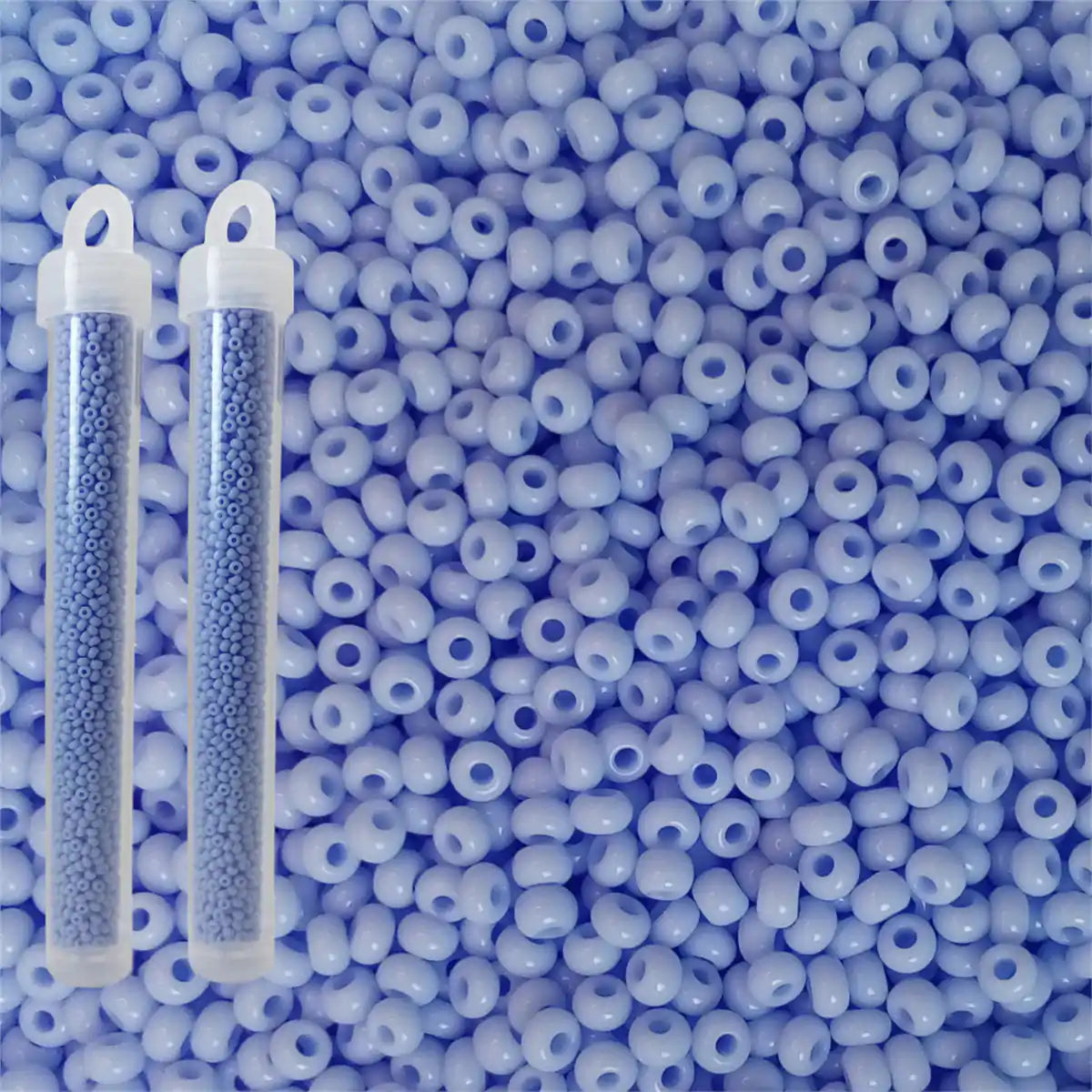 Miyuki seed beads powder blue size 10
