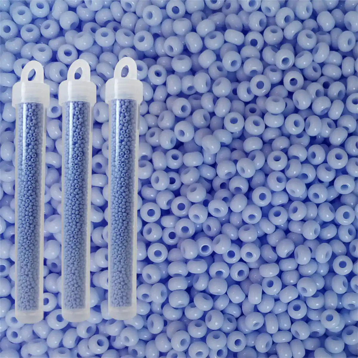 Miyuki seed beads powder blue size 10