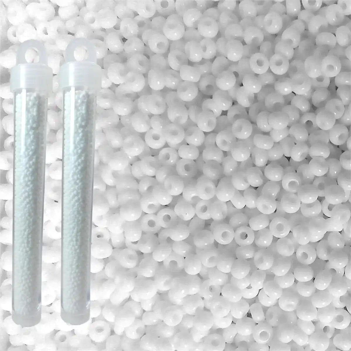 Miyuki seed beads white size 10