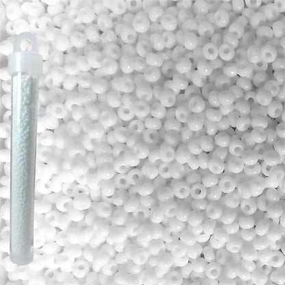 Miyuki seed beads white size 10
