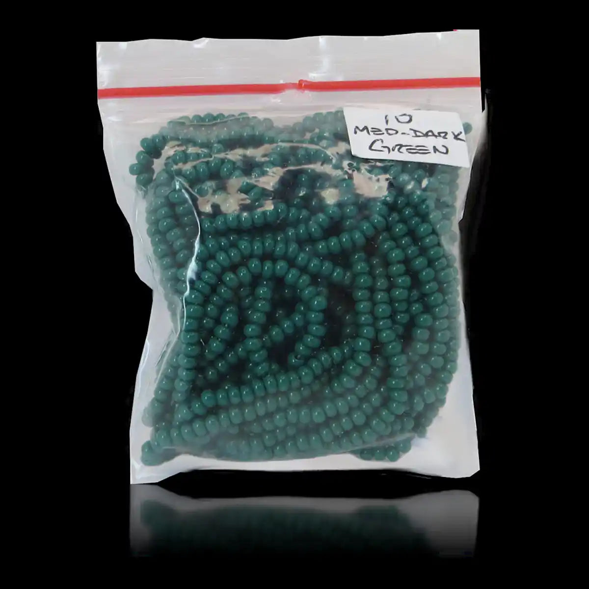 MIYUKI-Seed Beads-Med Dark Green-6 Strand-Size 10