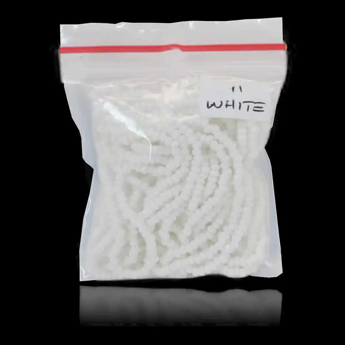 MIYUKI-Seed Beads-White-6 Strand-Size 11