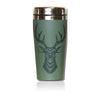 Native design deer 16oz stainless steel travel mug