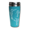 Native design hummingbirds 16oz stainless steel travel mug 1