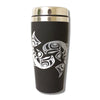 Native design salmon 16oz stainless steel travel mug