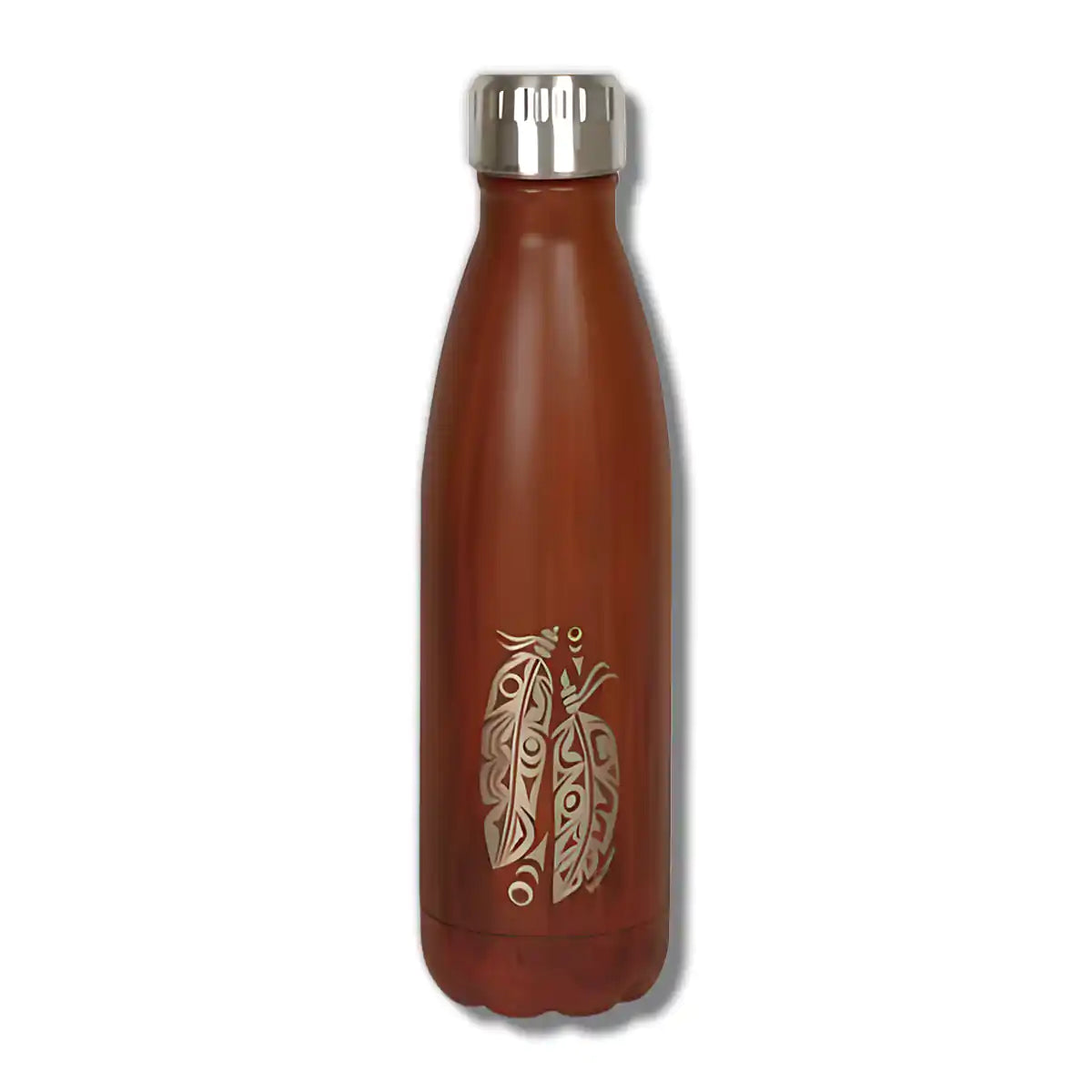 Water bottle feather