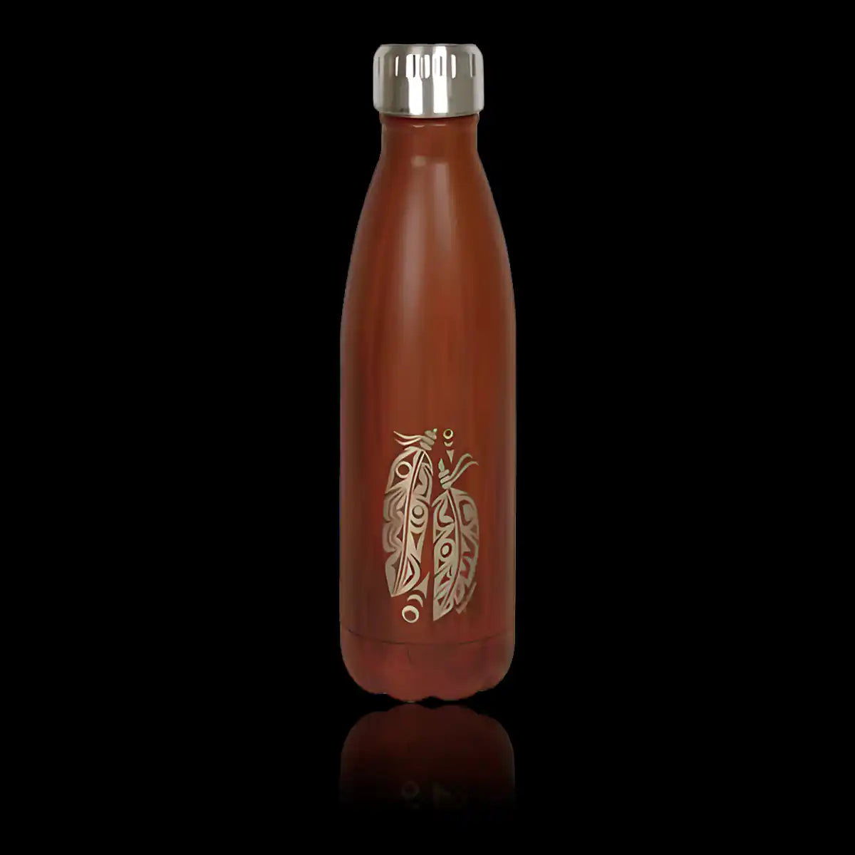 Water bottle feather