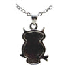 Glacier pearle owl necklace