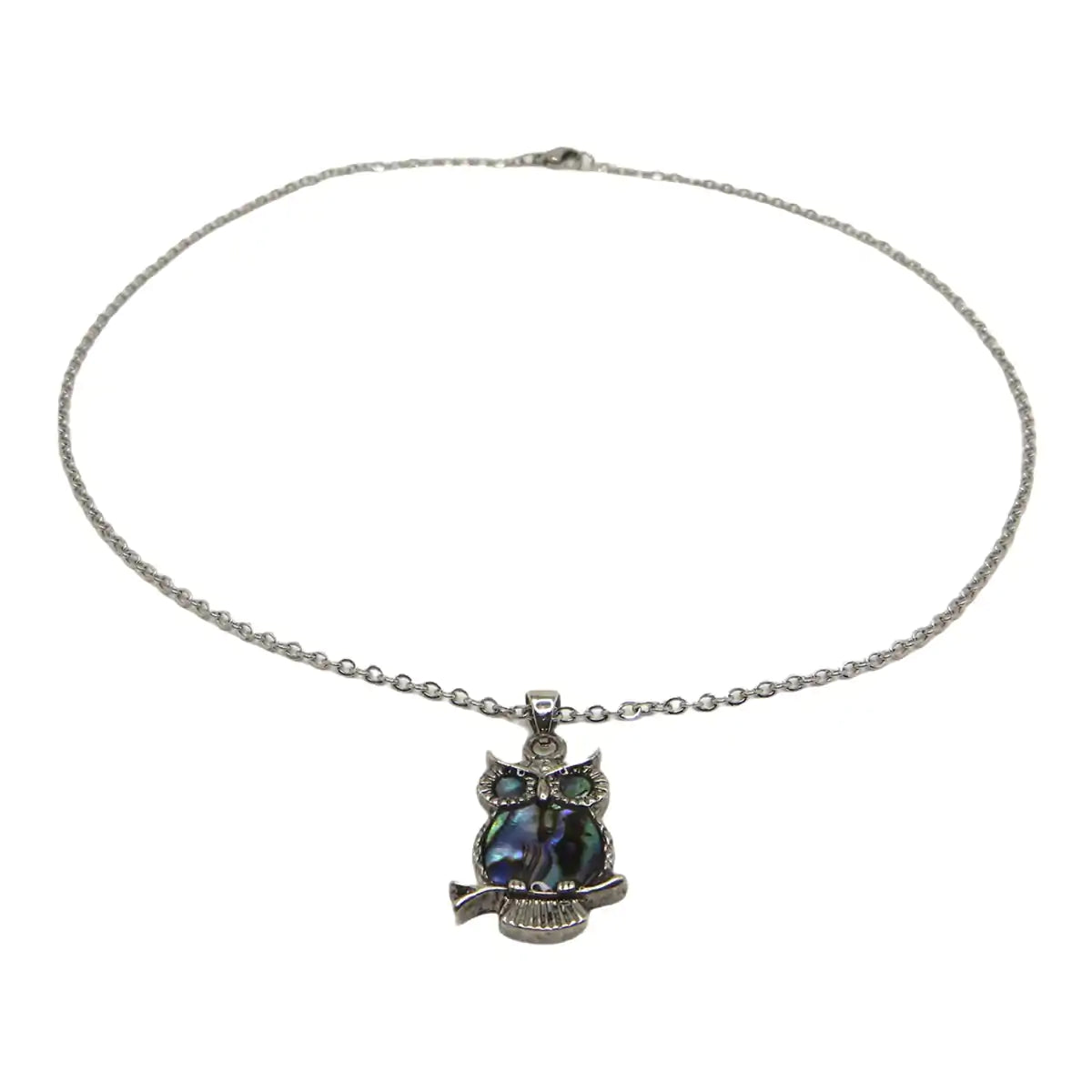 Glacier pearle owl necklace
