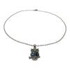 Glacier pearle owl necklace