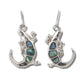 Glacier pearle alligator earrings