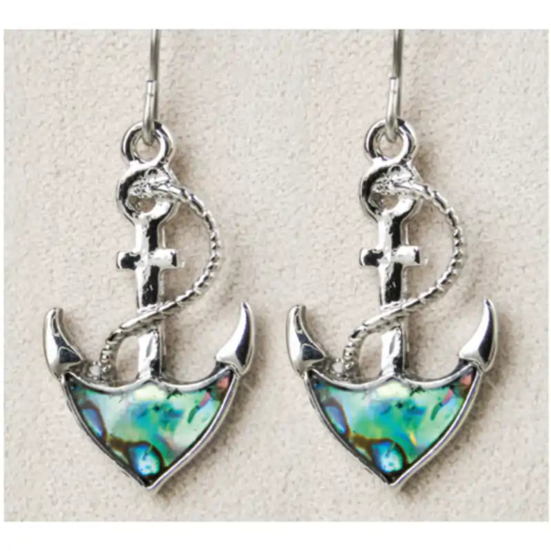 Glacier pearle anchors aweigh earrings