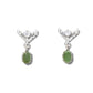 Jade antlers earrings