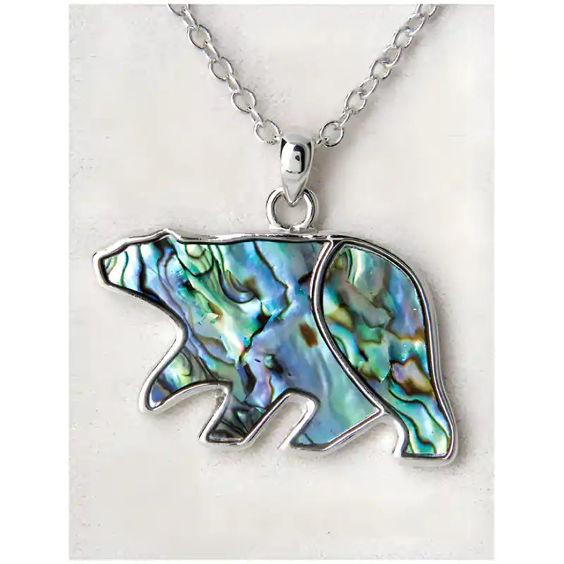 Glacier pearle bear-large necklace