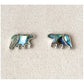 Glacier pearle bear-mini earrings