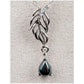 Hematite blowing in the wind necklace