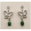 Jade butterfly dawn earrings