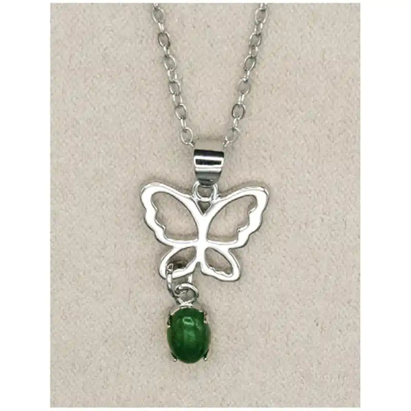 Jade butterfly dawn necklace