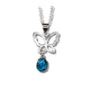 Glacier pearle butterfly dawn necklace