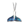 Glacier pearle carved whale tail necklace