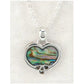 Glacier pearle celtic heart necklace