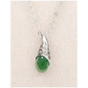 Jade cocoon necklace