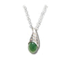 Jade cocoon necklace