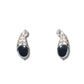 Hematite cocoon earrings