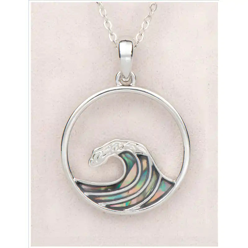 Glacier pearle cresting wave necklace