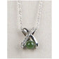 Jade crisscross necklace