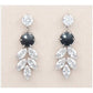Hematite crystal garden earrings