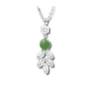 Jade crystal garden necklace