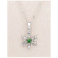 Jade dainty snowflake necklace