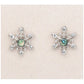 Glacier pearle dainty snowflake earrings