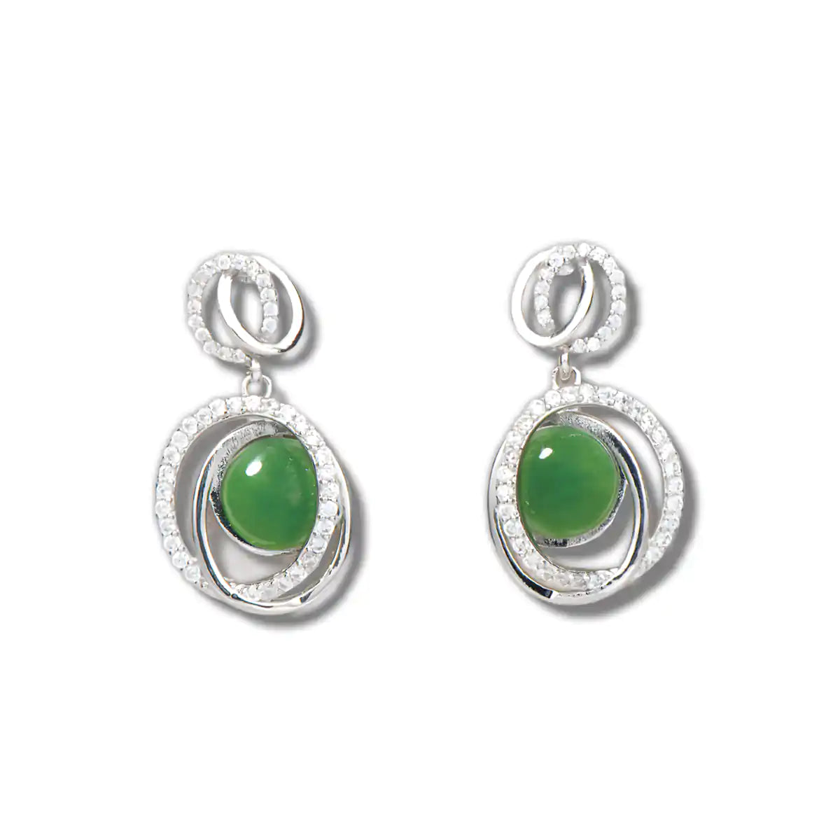 Jade debonair earrings