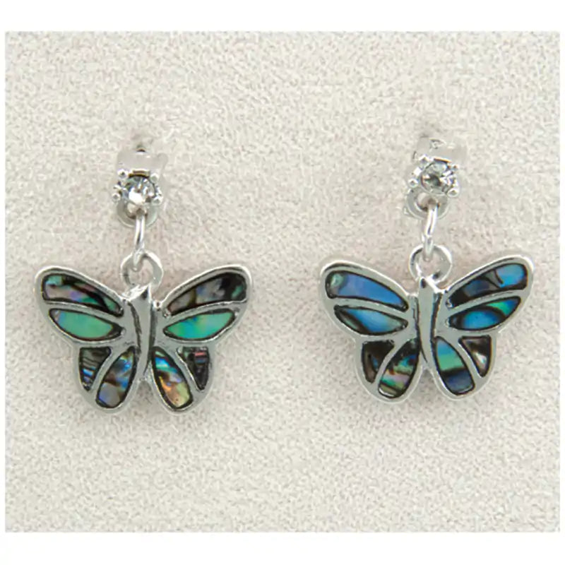 Glacier pearle delicate butterfly earrings