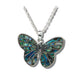 Glacier pearle delicate butterfly necklace
