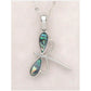 Glacier pearle delicate dragonfly necklace
