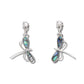 Glacier pearle delicate dragonfly earrings