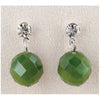 Jade destiny-hand facetted earrings