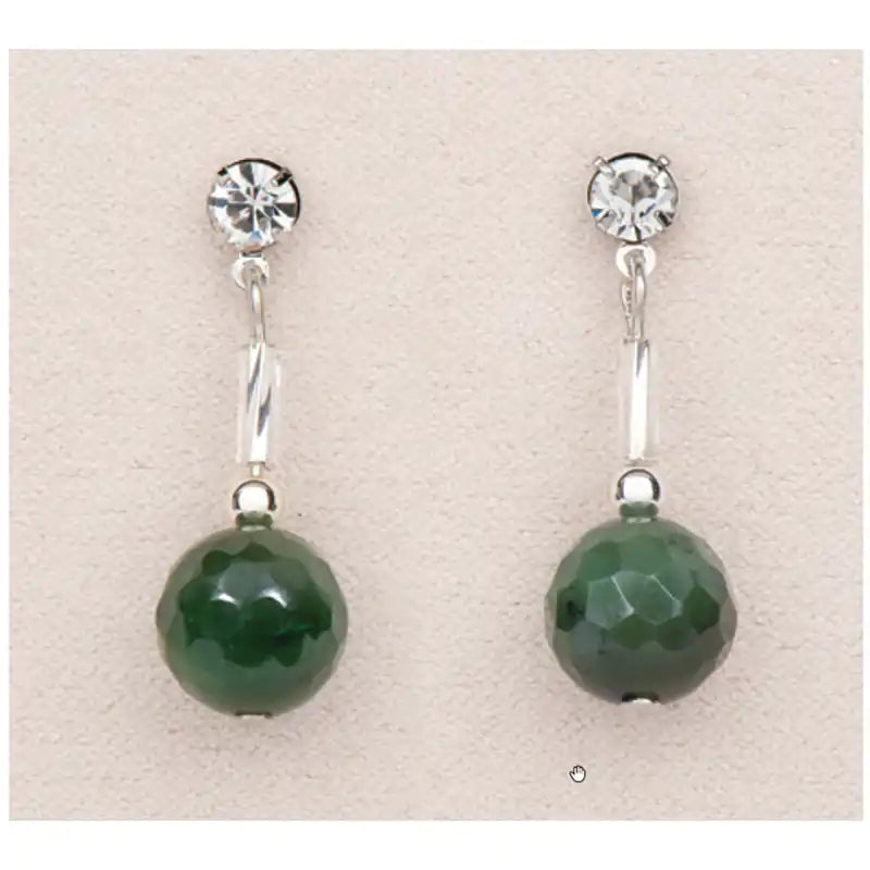 Jade devotion earrings