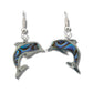 Glacier pearle dolphin leap earrings