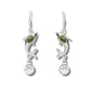 Jade dolphin sparkle earrings