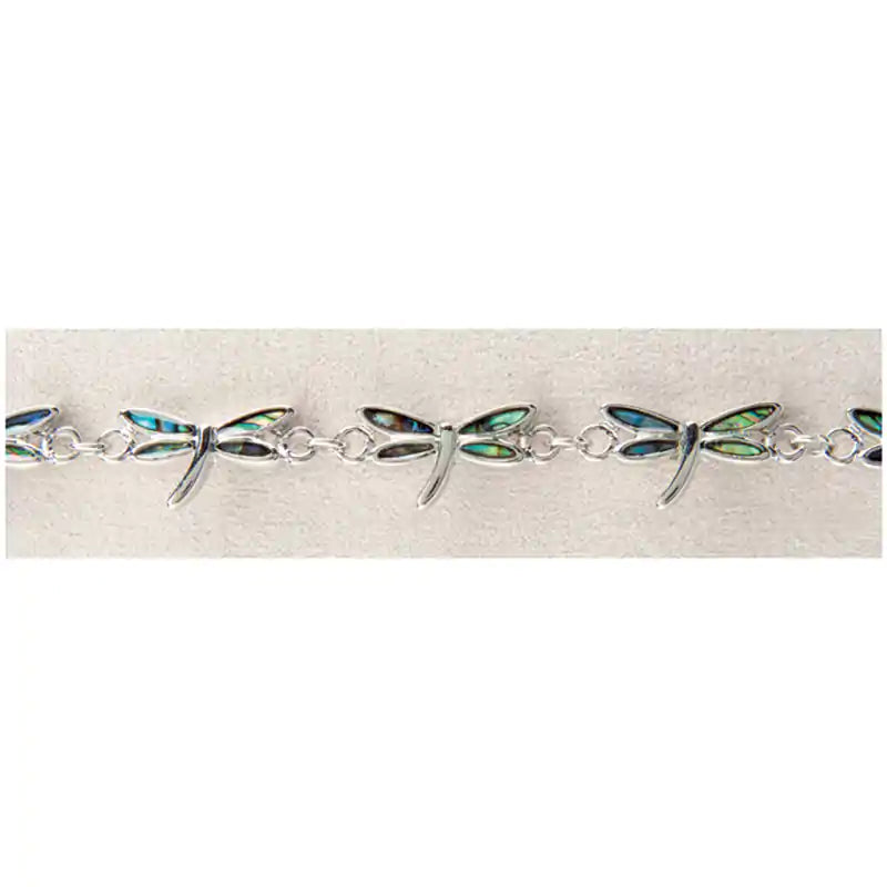 Glacier Pearle Dragonflies Link Bracelet